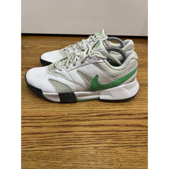 Nike Court Lite Tennis Pickleball Sneakers Size 8 White With Green Swoosh main image 9